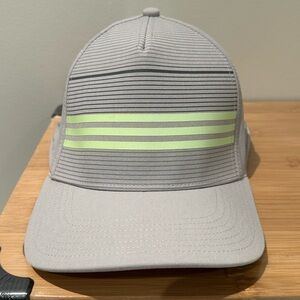 Adidas Golf Cap with Neon Green Stripes
